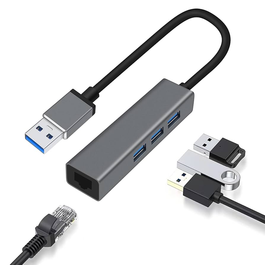 Amazon | DTECH 3ポート USB - イーサネットアダプター USB 3.0